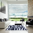 thumbnail image 7 of Ahgly Company Machine Washable Indoor Square Transitional Night Blue Area Rugs, 8' Square, 7 of 7