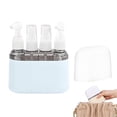 thumbnail image 1 of Mini Distributeur de Shampoing, Ensemble de Bouteilles de Voyage Portables, Contenants Étanches avec Étiquettes, Bouteilles de Voyage Réutilisables pour Articles de Toilette, Accessoires d'Avion pour Femmes Hommes (Bleu), 1 of 6