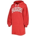 thumbnail image 2 of Women's Gameday Couture Red Wisconsin Badgers Game Winner Vintage Wash Tri-Blend Dress, 2 of 3