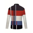 thumbnail image 2 of Mens Long Sleeve Polo Shirts Button Casual Tee Collared Work Pullover Shirts Multicolor M, 2 of 6
