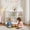 White, variant on Castle & House Design Kids Bookshelf & Toy Organizer - 3-Column 2-Tier, 4 Book Racks, 6 Cubbies, Dollhouse Shelf for Playroom, Nursery, Bedroom - Green