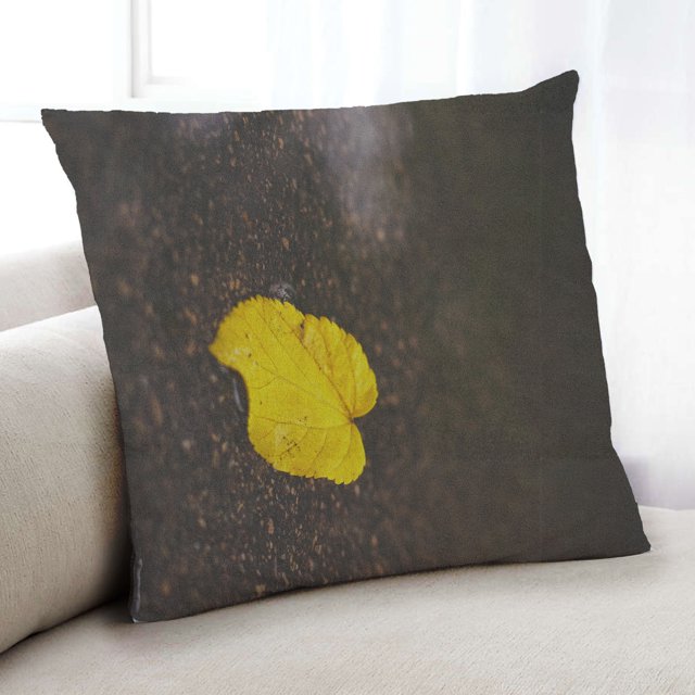 Ahgly Company Color Focus Yellow Coussin Décoratif d'Intérieur, 18 Po X 18 Po