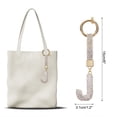 thumbnail image 2 of Encanto de letra J de Uxcell, encanto de alfabeto de rhinestone para hacer joyas, blanco, 2 of 6