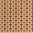 thumbnail image 1 of Abstract Fabric by the Yard Upholstery, Nostalgic Inspired Retro Themed Pattern with Botany Elements, Decorative Fabric for DIY and Home Accents, Umber Dark Orange by Ambesonne, 1 of 4