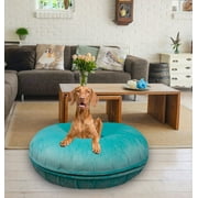 Bessie and Barnie Signature Aqua Marine Luxury Extra Plush Faux Fur Bagel Pet/ Dog Bed