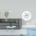 thumbnail image 2 of Escultura decorativa de estilo rústico para colgar en la pared, ideal para oficina, dormitorio, cocina, estudio, con números arábigos y diseño, 2 of 8