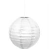 Unique Industries White Birthday 10" Round Shaped Paper Party Lantern