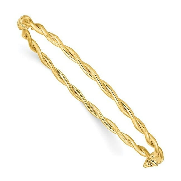 Primal Gold 14 Karat Yellow Gold Hinged Bracelet