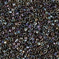 thumbnail image 2 of Miyuki Delica Seed Beads – Size 11/0 (1.6 mm), DB0089, Dark Topaz-Lined AB, 7.2 g, Approx. 1440 Beads, 2 of 7