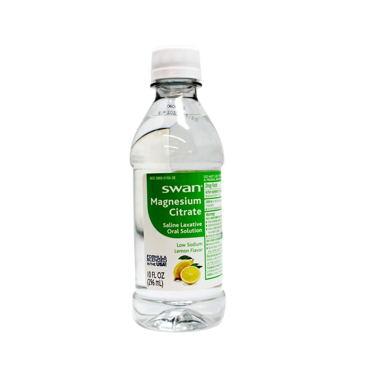 Swan Magnesium Citrate Saline Laxative Lemon 10 oz. (Pack of 5