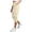 807#Beige, variant on Women's Elastic Waist Cargo Capris Relaxed Fit Lightweight Summer Casual Cropped Trousers White L