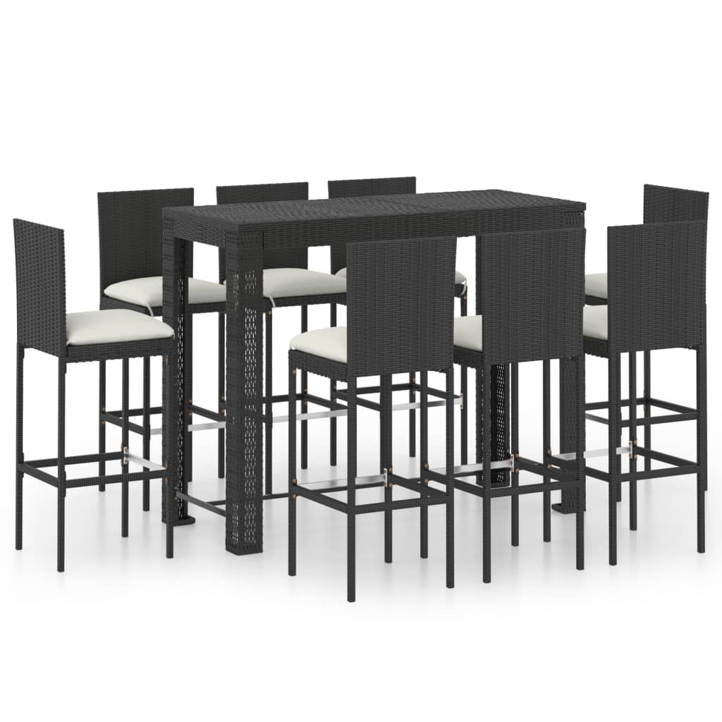 9 piece outdoor bar setting