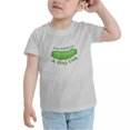 thumbnail image 3 of I'm Kind Of A Big Dill deal Cute Toddler T-Shirts for Boys Girls (Gray, 3T), 3 of 5