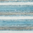 thumbnail image 5 of SAFAVIEH Montauk Coilean Striped Cotton Area Rug, Aqua/Multi, 2'6" x 4', 5 of 5