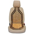 thumbnail image 2 of Yolispa Car Natural Wooden Beaded Seat Cover Massage Cushion, Double Strung Two Tone Wooden Beaded Ultra Comfort Massaging Car Seat Cushion, 2 of 10