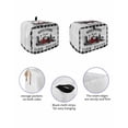 thumbnail image 2 of Fsddascl Farmhouse Cabin Toaster Cover 2 Slice, Small Kitchen Appliance Covers, Country Vintage House Wood Grain Pliad Toaster Oven Cover with Loop, Bread Machine Cover Dust Cover Protection, 2 of 5