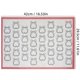 thumbnail image 2 of Tapete de silicona para hornear macarrones con diseño de corazones, antiadherente, resistente al calor, reutilizable para horno, barbacoa, repostería y galletas, fácil de limpiar, 2 of 3