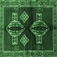 thumbnail image 1 of Ahgly Company Indoor Square Persian Emerald Green Traditional Area Rugs, 3' Square, 1 of 4