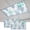 Blue Teal Grey, variant on Blue Grey Coral Coastal Magnetic Fluorescent Light Covers for Ceiling Lights 2x4Ft, Summer Beach Seaside Nautical Office Classroom Kitchen Drop Ceiling Light Covers Filters Shade Panel 2 Packs