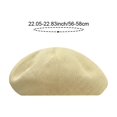 thumbnail image 3 of Hsqqdc Women Cotton Linen Beret Vintage Solid French Painter Hat Literary Autumn Winter, 3 of 7