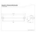 thumbnail image 2 of Kingston Brass Metropolitan 24" Dual Towel Bar, 2 of 2