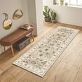 thumbnail image 4 of Findosom Washable Runner Rug 2'x6' Non-slip Kitchen Runner Rug, Vintage Paisley Runner Rugs Soft Distressed Carpet Boho Runner Rug for Hallway Bedroom Laundry Entryway,Beige, 4 of 9