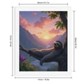 thumbnail image 2 of Paint by Numbers Kit for Adults, Sloth Sunset Relaxation Mountain Sky Paint by Numbers, Easy Paint by Numbers Kit for Adults Beginner, DIY Adult Paint by Number Kits on Canvas, Home Decor, 2 of 7
