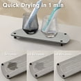 thumbnail image 5 of TOCOKEID Instant Drying Stone Sink Organizer Tray Set for Bathroom Counter - Diatomaceous Earth Stone Tray for Dish Soap and Water Bottles（2 pcs), 5 of 7