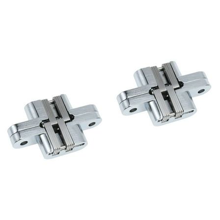 2 Count Door Hinge Concealed Cross European Style Folding Hinges for Cabinet Doors