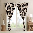 thumbnail image 4 of Erosebridal Brown Leopard Print Blackout Curtains Cheetah Print Curtains & Drapes, Wild Animal Curtains Safari Black Out Curtains, Modern Abstract Art Window Drapes, 4 of 6