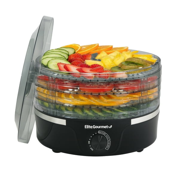 Elite Gourmet Food Dehydrator With Adjustable Temperature Dial Walmart Com Walmart Com