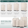thumbnail image 6 of Joyway 7 Piece Luggage Set PC Hardside Lightweight Suitcase with TSA Lock Spinner Wheels (18/20/24/28), 6 of 12