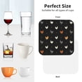 thumbnail image 6 of Lsque Funny Chicken Pattern 4" Drink Coasters Set of 4, PVC Leather Absorbent Coasters, Table Coaster Set Decorative Coffee Cup Coasters Housewarming Gift -Square, 6 of 6