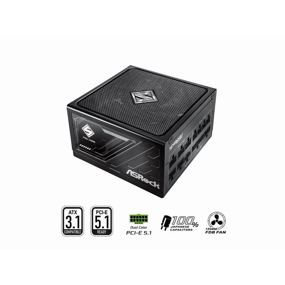 ASRock SL-850G 850W ATX3.1 & PCIe5.1 80 PLUS GOLD Certified Full Modular Power Supply