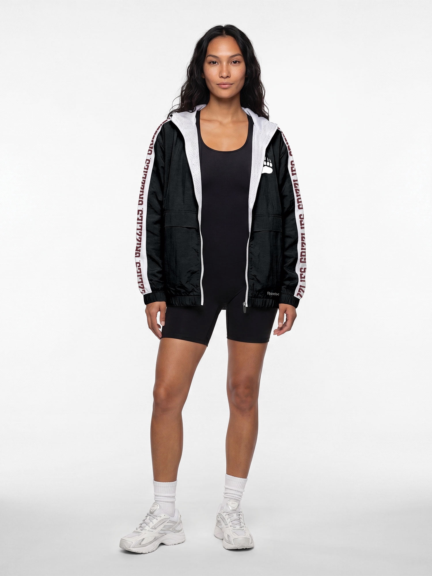 Montana Grizzlies Reebok Womens Colorblocked Full Zip Jacket