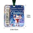 thumbnail image 3 of AURIGATE Acrylic Christmas Money Holder Ornament Clear Cash Gift Ball with Slot and Velvet Ribbon Double Sided Printed Hanging Decoration for Tree Holiday Gift, 3 of 6