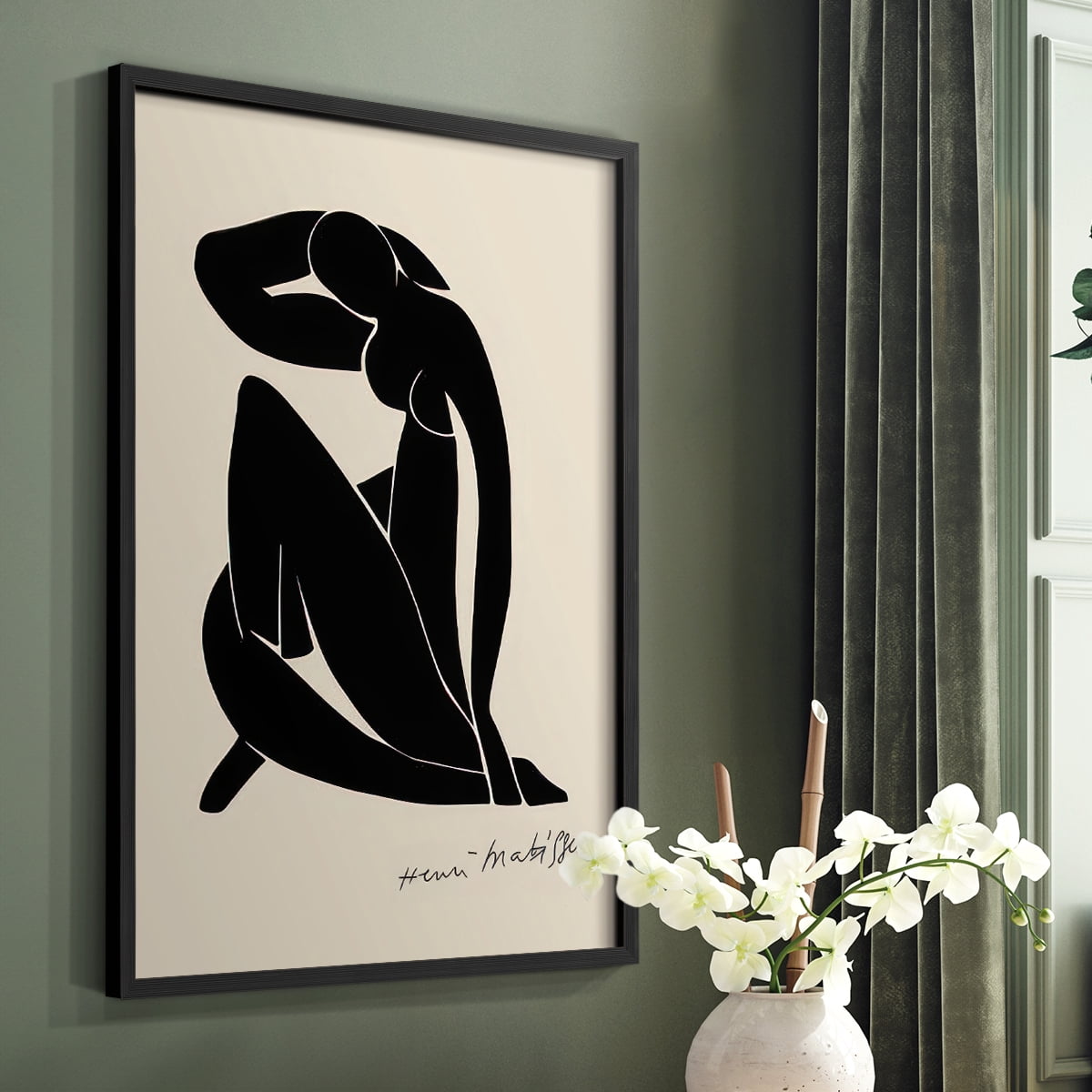 Matisse CLXXXVII Framed Print in Black Solid Wood 16 x 20 Framed Print