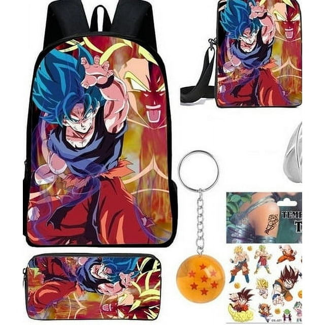 Anime Dragon Ball Backpack, Schoolbag Three-piece-ZJKDGJKJ