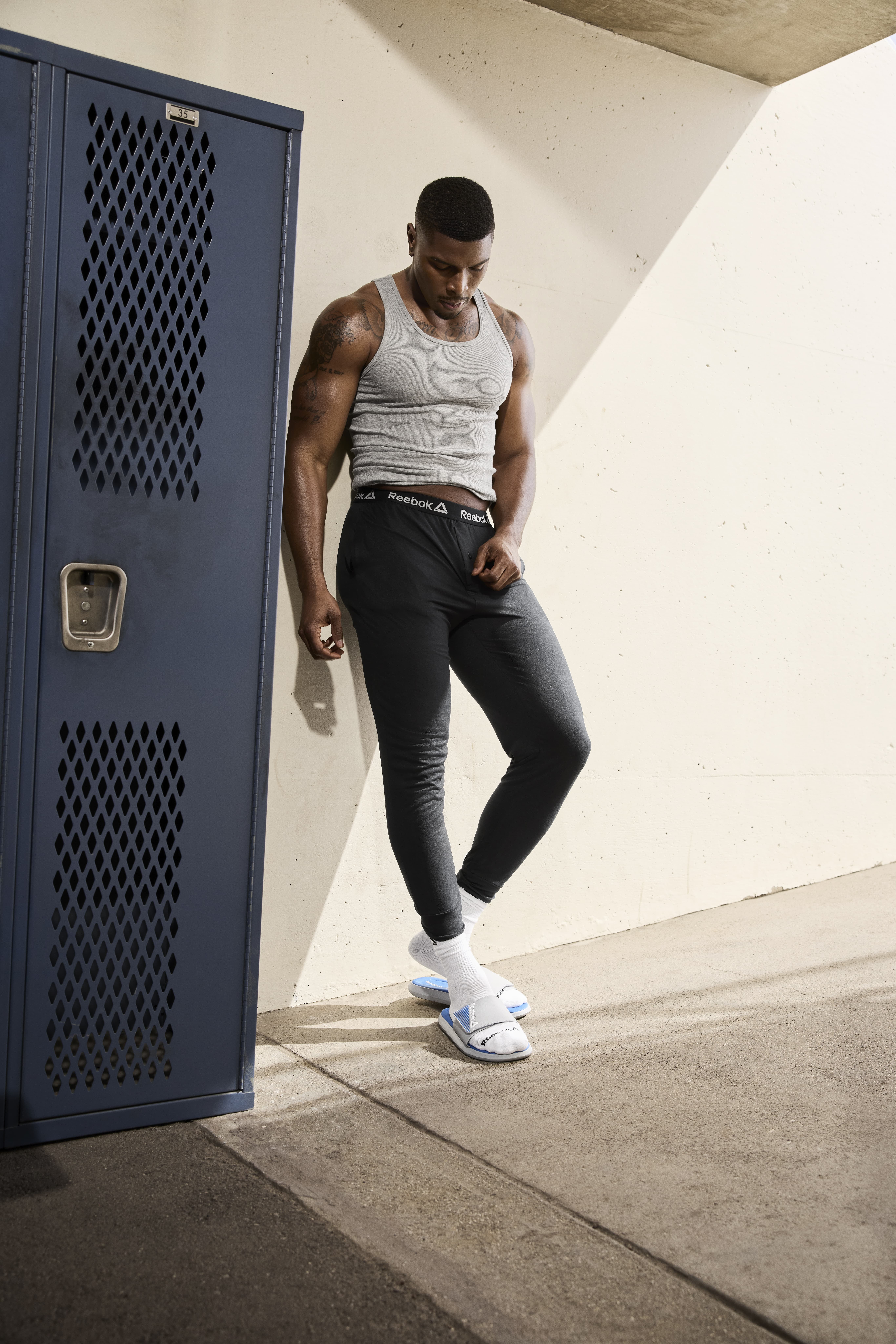 Reebok Men's Tech Comfort Tapered Jogger Pajama Lounge Pant, Sizes S-2XL