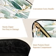 thumbnail image 3 of Iauyy Rhombus Cosmetic Bag with Handle Large Capacity Luxury Twill Travel Makeup Bag ,Eucalyptus Leaves and Branches, 3 of 8