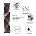 thumbnail image 3 of Stretchy Nylon   Bands, Comfortable Braided Nylon Sport Watch Strap Adjustable Replacement Watch Band For Spartan Hr Baro, 3 of 8