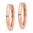 thumbnail image 4 of Auriga Fine Jewelry 14K Rose Gold Hinged Hoop Earrings for Women (L- 13mm, W- 1.5mm), 4 of 6