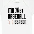 thumbnail image 4 of Inktastic My 1st Baseball Season Boys Baby Bodysuit, 4 of 5