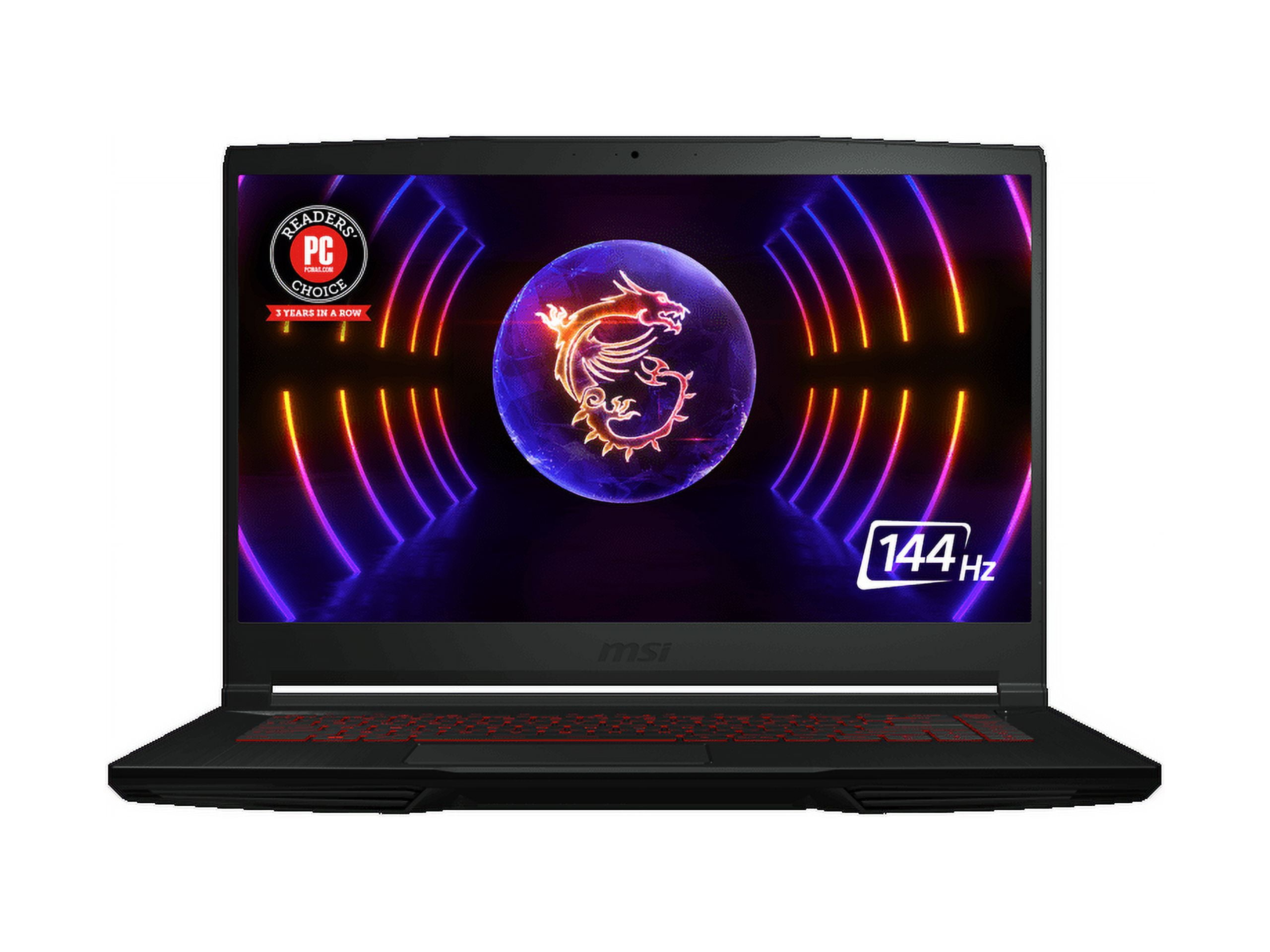 MSI GF Series - 15.6" 144 Hz IPS - Intel Core i5 12th Gen 12450H (2.00GHz) - NVIDIA GeForce RTX 4050 Laptop GPU - 8 GB DDR4 - 512 GB NVMe SSD - Windows 11 Home 64-bit - Gaming Laptop (Thin GF63 12VE-4