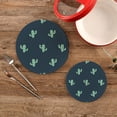thumbnail image 2 of Cactus 2 Pack Pot Holders Trivets, Heat Resistant Hot Pads for Kitchen Table Decoration Trivets for Hot Dishes/Pot/Bowl/Teapot/Kitchen Hot Pads Trivets, 7" + 9.45", 2 of 7