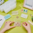 thumbnail image 3 of PH PandaHall 30pcs Clear Beads Storage Containers Box 5 Grids Plastic Storage Case Small Bead Organizers Transparent Boxes with Hinged Lid for Small Items Crafts Jewelry 5.7x8.1 cm, 3 of 7