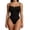 Black2, variant on APEXFWDT Women's Strapless Shapewear Bodysuit Summer Tube Tops Thong Bodysuit Seamless Tummy Control Body Shaper,S,Beige