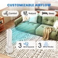 thumbnail image 4 of Bladeless Fans for Home, 33" Standing Floor Fan, 29 ft/S Quite Tower Fan with Remote, 90° Oscillating, 3 Modes & 3 Speeds, 12H Timer, 4 of 8