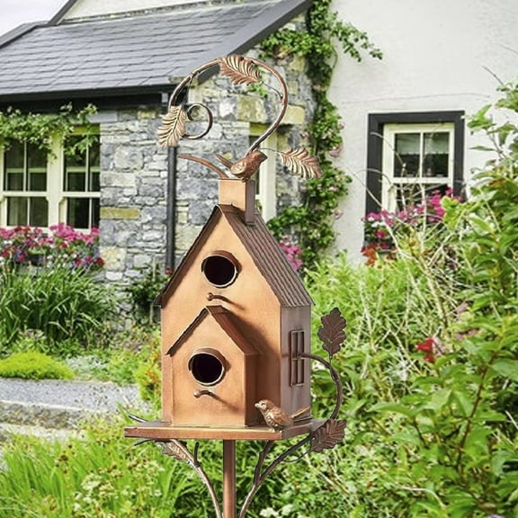 Clearance Sale- House Bird Nest Courtyard Decoration Outdoor Bird House Garden Decoration