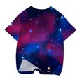 thumbnail image 5 of Odeerbi Toddler Kids Boys Girls Galaxy Gradient Tops Short Sleeve T-shirt Summer Funny Graphic Shirts 3-14 Years Multicolor, 5 of 5